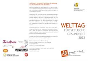 Programm Welttag für Seelische Gesundheit 2022